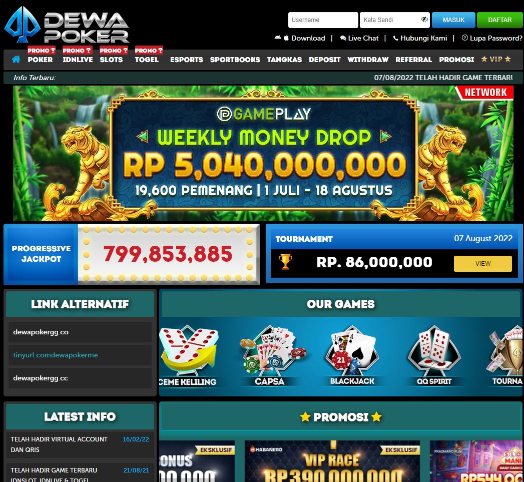 Read more about the article Gambling Games Available at Dewa Poker Online