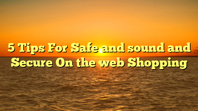 You are currently viewing 5 Tips For Safe and sound and Secure On the web Shopping