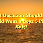 What Occasion Should Your Child Wear a Boys 5 Piece Suit?