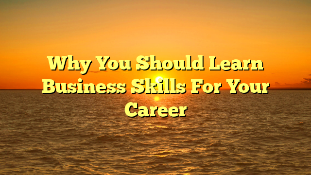 You are currently viewing Why You Should Learn Business Skills For Your Career